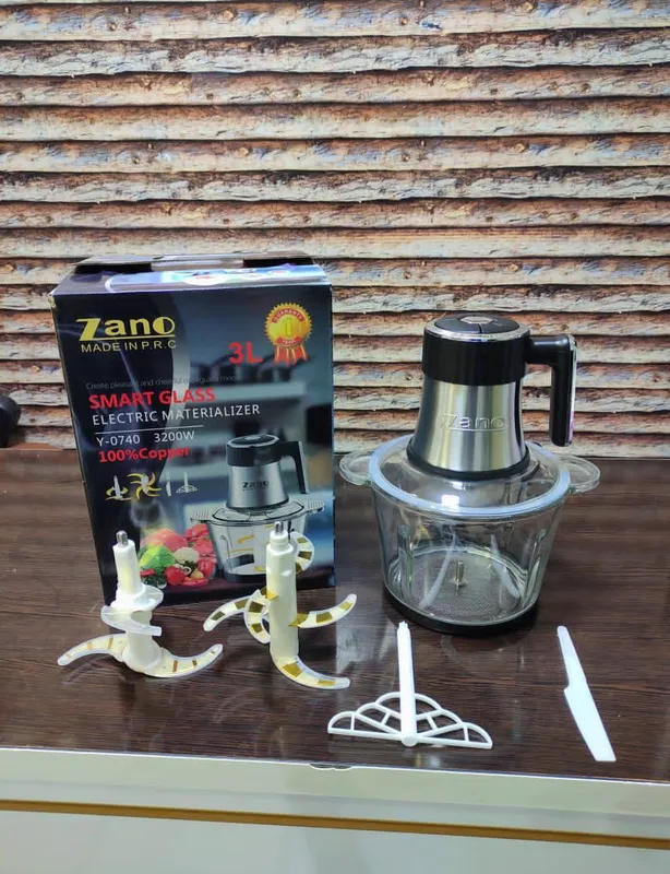 خردکن زانو 3 لیتر 6 تیغ طلایی ا 3200 وات مدل Zano y-0740 gallery0